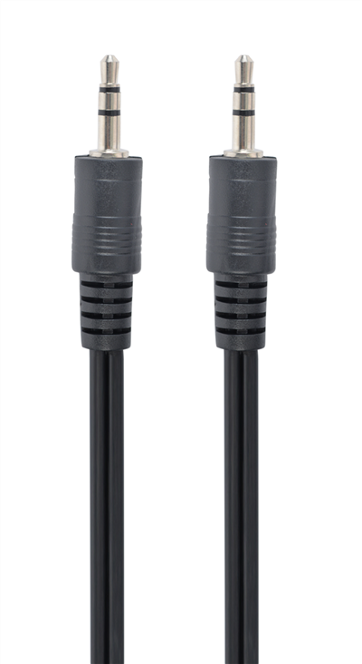 Cordon audio stéréo jack 3.5 mm - M / M - Noir - 1.20 m