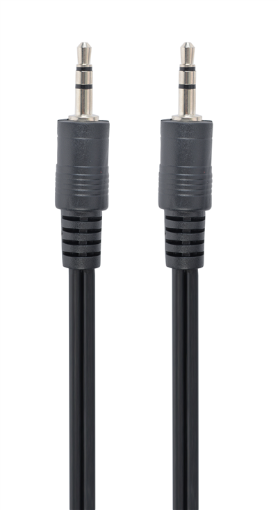 Cordon audio stéréo jack 3.5 mm - M / M - Noir - 5 m