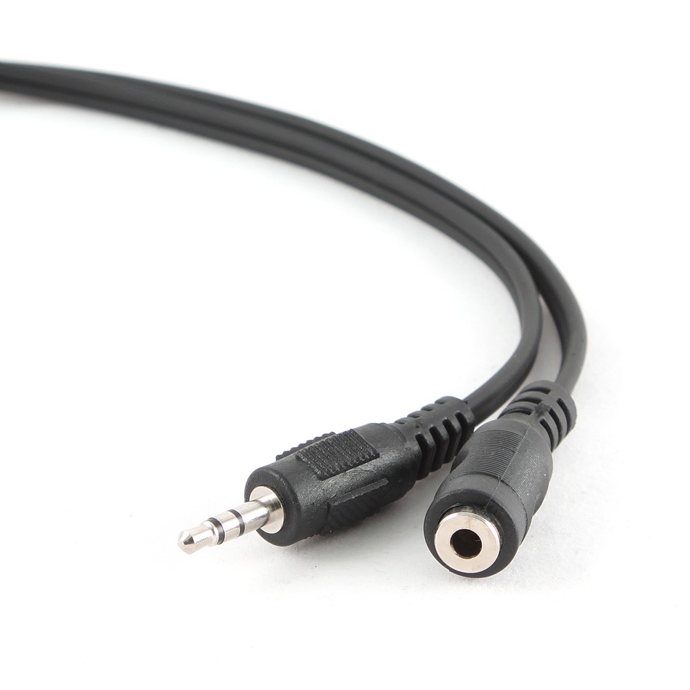 Rallonge audio stéréo jack 3.5 mm - M / F - Noir - 1.50 m