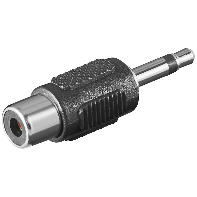 Adaptateur Jack 3,5 mm Mono / M > RCA / F