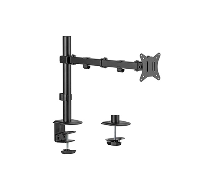 Support à pince - Pivotant - TV 17``-32`` - 9 Kg - Vesa 100 x 100 - Noir