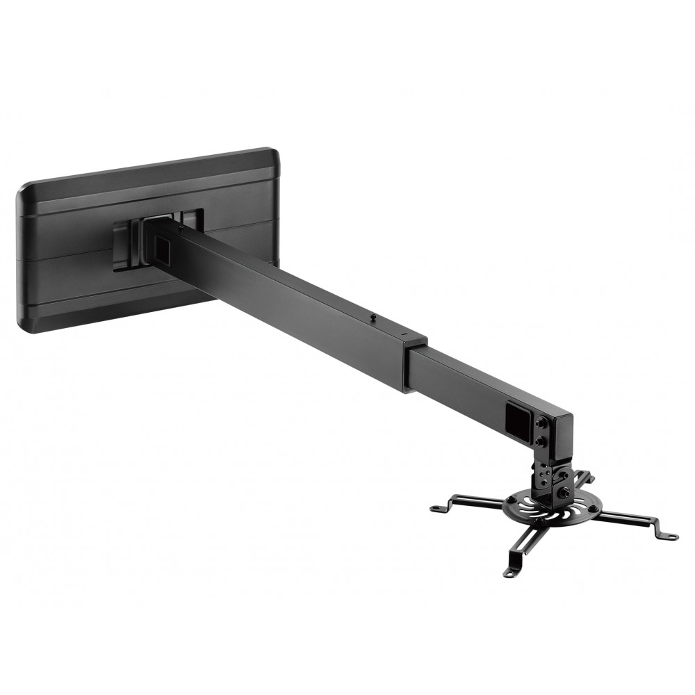 Support mural Extensible 93 à 152 cm - Vidéo projecteur 15 Kg - Noir