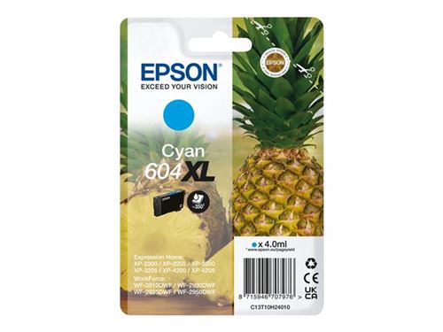 604 C XL Cartouche générique Epson C13T10H24010 - Cyan - Ananas